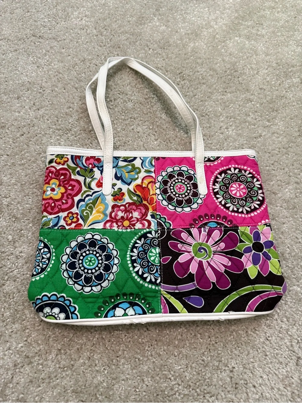 Vera Bradley Limited Edition Patchwork Small Floral Tote